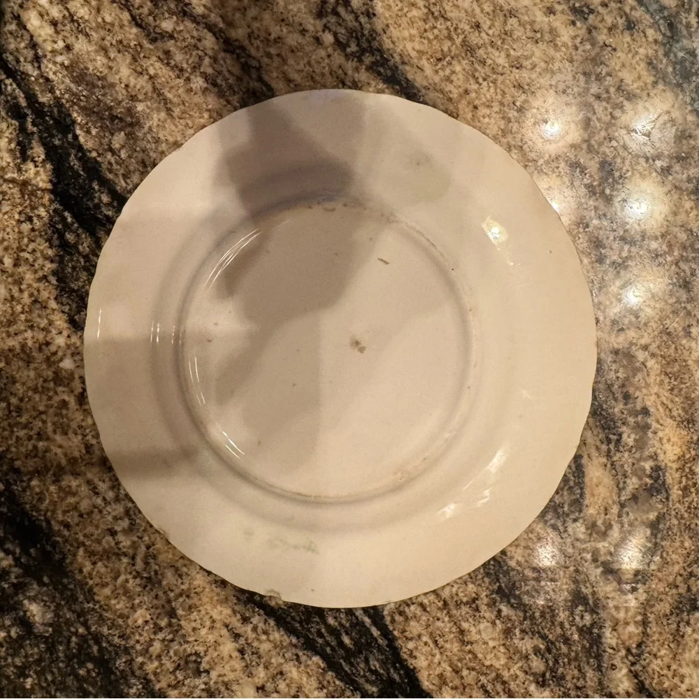 Vintage Floral Ceramic salad or dessert Plate - Picture 2 of 3